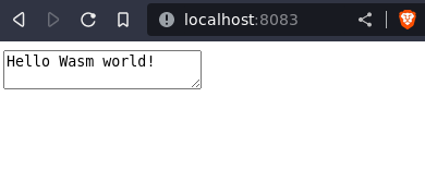 Hello Wasm World!